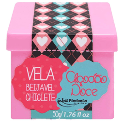 VELA ALGODÃO DOCE BEIJÁVEL DE CHICLETE - 01201 - YESSEXSHOP