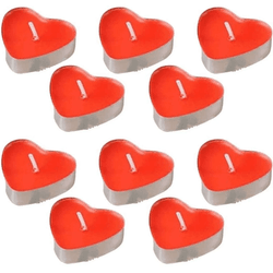 VELAS DECORATIVAS DE CORAÇÃO 10UND - 01990 - YESSEXSHOP