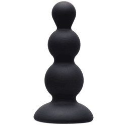 PLUG ANAL DE SILICONE ESCALONADO BLACK - 01683 - YESSEXSHOP
