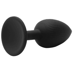 PLUG ANAL SILICONE TEXTURIZADO COM VENTOSA - 00325 - YESSEXSHOP