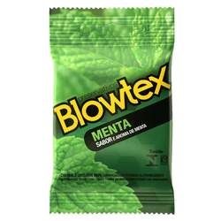 PRESERVATIVO BLOWTEX SABOR MENTA 3 UND - 01042 - YESSEXSHOP