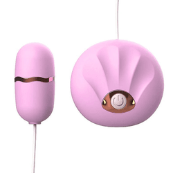 VIBRADOR BULLET COM CONTROLE CONCHA LILAS - 01589 - YESSEXSHOP