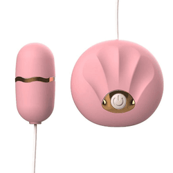 VIBRADOR BULLET COM CONTROLE CONCHA ROSA - 01588 - YESSEXSHOP