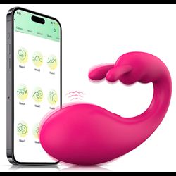 VIBRADOR PONTO G E RABBIT VIA APP PINK - 03095 - YESSEXSHOP