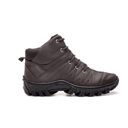 COTURNO ADVENTURE MASCULINO COURO SINTÉTICO CAFÉ -... - ZAFREM