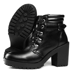 BOTA TRATORADA CANO CURTO FEMININA PRETO - BOTA TR... - ZAFREM