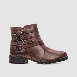 Bota Feminina Montaria Elegance 0822 Dark Brown - CALÇADOS ZAPATTERO