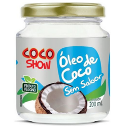 ÓLEO DE COCO SEM SABOR SHOW 200ML - COPRA - 04495 - Zero & Cia 