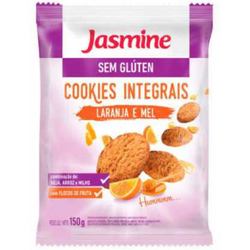 JASMINE COOKIE S/ GLUTEN 1X150G LARANJA/MEL - 0492 - Zero & Cia 