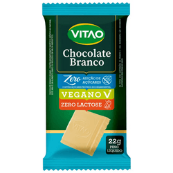VITAO CHOCOLATE BRANCO ZERO 1X22G - 04915 - Zero & Cia 