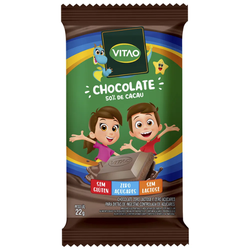 VITAO CHOCOLATE S/LACTOSE KIDS ZERO 22G - 05030 - Zero & Cia 
