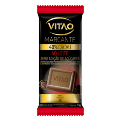 VITAO CHOCOLATE MARCANTE AO LEITE 40% 70G - 05485 - Zero & Cia 