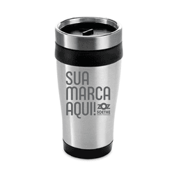 Copo de Viagem em Aço Inox Personalizado - 10205 - Zoz Personalizados