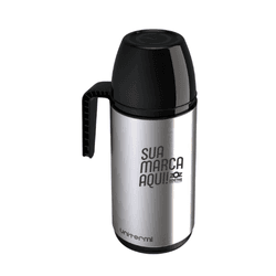 Garrafa Térmica Roma 1,0 L Inox - @@@ - Zoz Personalizados