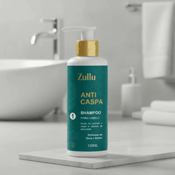 Shampoo Anticaspa Zullu 120ml – Controle da Oleosi... - ZULLU COSMÉTICOS