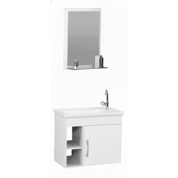 Armário De Banheiro Turim 55,5x44,5cm Rorato Branc... - ZUMKELLER