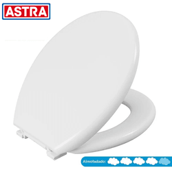 Assento Sanitário Oval Almofadado Astra Branco TPK... - ZUMKELLER
