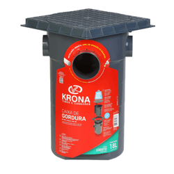 Caixa de Gordura com Cesto e Tampa Krona 250X230X1... - ZUMKELLER