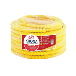 Conduíte Corrugado PVC Krona 25mm Amarelo (3/4) 50... - ZUMKELLER