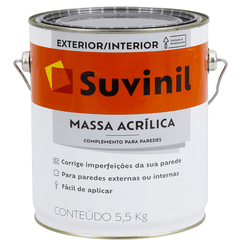 Massa Acrílica P/ Paredes Externas E Internas Suvi... - ZUMKELLER