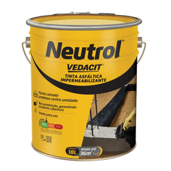 Neutrol Base Solvente Preto Vedacit Lata 18 Litros - ZUMKELLER