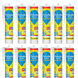 Kit 12 Unidades Selante Fixtudo Silicone Pu Cola E... - ZUMKELLER