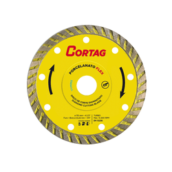 DISCO DE CORTE DIAMANTADO TURBO PORCELANATO CORTAG - ZUMKELLER