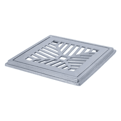 Conjunto Grelha C/ Porta Grelha Polido 30x30cm Cos... - ZUMKELLER