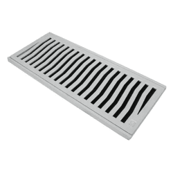 Conjunto Grelha 20x50cm Alumínio Martelado Leve - ... - ZUMKELLER