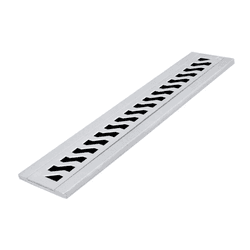 Grelha e Porta Grelha Pedestre Martelado 10X50 Alu... - ZUMKELLER