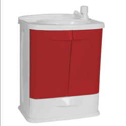 Gabinete Banheiro Lavável 100 Pvc Astra Gab5br Cor... - ZUMKELLER