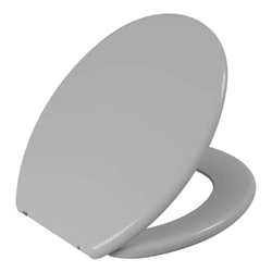 Assento Sanitário Oval Soft Cinza 2 Astra - ZUMKELLER