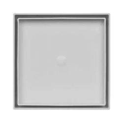 Ralo Oculto Quadrado Universal De 15x15cm Branco A... - ZUMKELLER