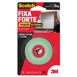 Fita Dupla Face 25 MM x 2 Metros Transparente Fixa... - ZUMKELLER