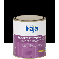 Tinta Esmalte Premium Base Água Preto 900ml - ZUMKELLER