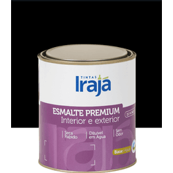 Tinta Esmalte Premium Base Água Preto Brilhante 90... - ZUMKELLER