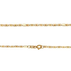 Corrente Piastrine em Ouro 18K - 45cm - CO9584 - Authentika