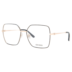 Óculos para Grau Feminino Guess - Dourado/Preto - ... - Authentika