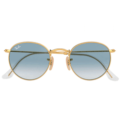 Óculos de Sol Ray-Ban Round Flat Gradiente Azul - ... - Authentika