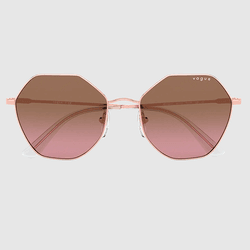 Óculos de Sol Vogue - Octagonal Gradiente Rose Gol... - Authentika
