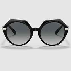 Óculos de Sol Vogue - Arredondado Preto Gradiente ... - Authentika