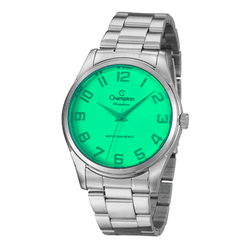 Relógio Champion Prata visor Verde - Analógico - C... - Authentika