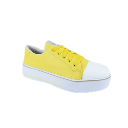 Tênis Iti Malia Sneaker Biqueira Amarelo - 9000055... - Calçado&Cia