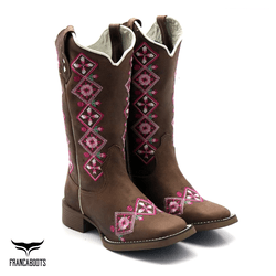 Bota Texana feminina Franca Boots bico quadrado - ... - FRANCABOOTS 