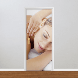Adesivo para Porta - Massagem e Relaxamento - 052q... - Inter Adesivos Decorativos