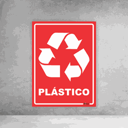 Placa de Sinalização - Reciclável Plástico - 054a0... - Inter Adesivos Decorativos