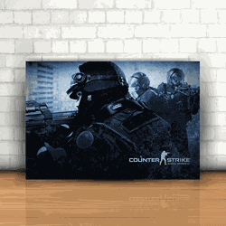 Placa Decorativa - Counter Strike mod 01 - 053k133 - Inter Adesivos Decorativos