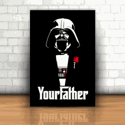 Placa Decorativa - Your Father Darth Vader - 053l1... - Inter Adesivos Decorativos