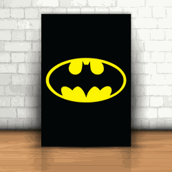 Placa Decorativa - Batman Logo - 053t253 - Inter Adesivos Decorativos