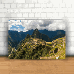 Placa Decorativa - Machu Picchu Peru - 053u270 - Inter Adesivos Decorativos
